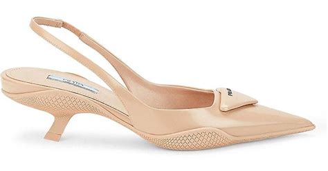 prada slingback kitten heels